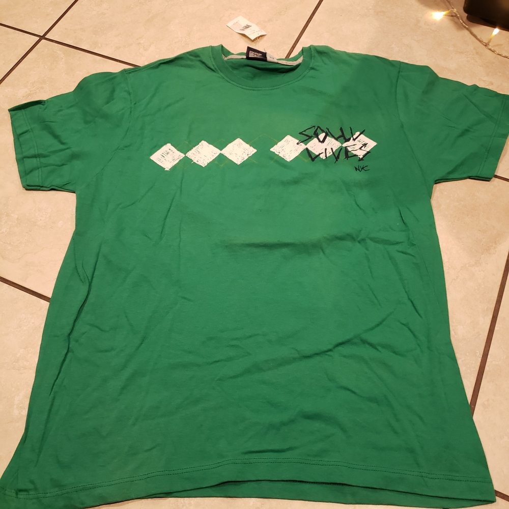 Triple Five Soul Green Graphic Tee Vintage